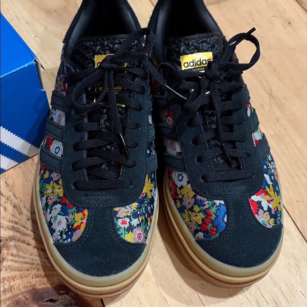 Adidas x Liberty London Black Floral Sneakers